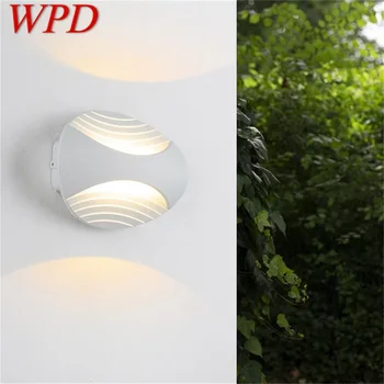 WPD Lauko Sienų apšvietimo Įranga Moderni Baltos spalvos Vandeniui LED Lempos Namų Veranda, Balkonas Villa Kiemas