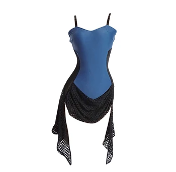 2021 Naujas TL719 lotynų Šokių Suknelė Moterų Veiklos Dryžuotas Peties Kutas Dizaino, Šiuolaikinių Šokių Suknelė Latino Dancewear