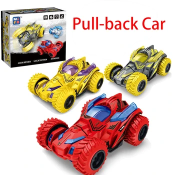 Vaikų Pull-back Žaislas Automobilis Inercijos Stunt Rovers Kūdikį Kasdien Įspūdį Žaislas Berniukui Gimtadienio proga Naują Stilių Atvėsti ir Įdomus Vaikams, Žaislai