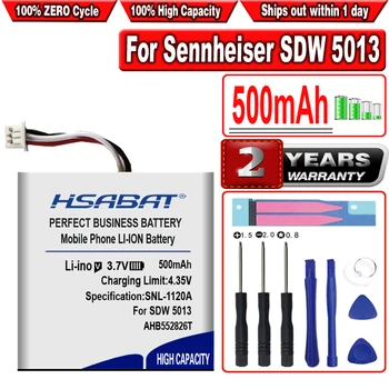 HSABAT 500mAh AHB552826T Baterija Sennheiser SDW 5013,5014,5015,5016 laisvų Rankų įranga
