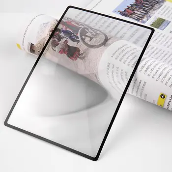180X120mm A5 3X Butas PVC Didinamojo stiklo Lakštas Knygos Puslapį Didinamojo Stiklo Nešiojamų Skaitymo Didinimo Įrenginį Convinient Stiklinis Lęšis