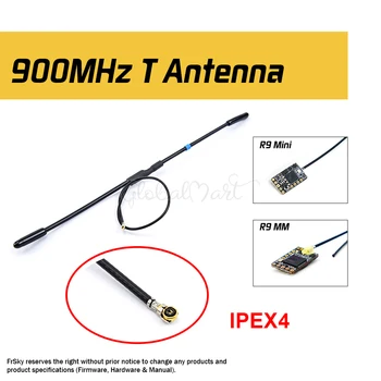Originalus FrSky Antenos 900MHz IPEX1 IPEX4 Jungtis R9M / R9M LITE / R9 / MINI / R9 / SLIM / Slim+ / R9MM imtuvas skirtas FPV
