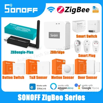 SONOFF Zigbee 3.0 ZBDongle-E ZBBridge SNZB 02 03 04 Temperatūra Drėgnumas (Judesio, Durų, Langų Jutiklis ZBMINI ZBMINI-L Smart Switch
