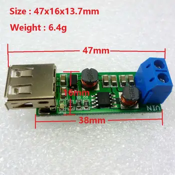 DD1205UA USB dc-dc padidinti spardytis paspartinti žingsnį žemyn konverteris Įvesties 1-6.5 V Output 5V Maitinimo modulis