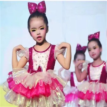Naujas atvykimo Vaikai Klasikinis Profesionalus Baleto Mdc Blizgančiais rožinė reljefiniai sijonas Mergaičių Choras etape kostiumai baleto suknelė