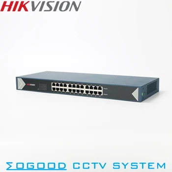 Hikvision DS-3E0524-E Nevaldomas Non-PoE 24 uostų Switch 10/100/1000 Mbps Prisitaikanti Metalo Medžiagos, IP Kameros