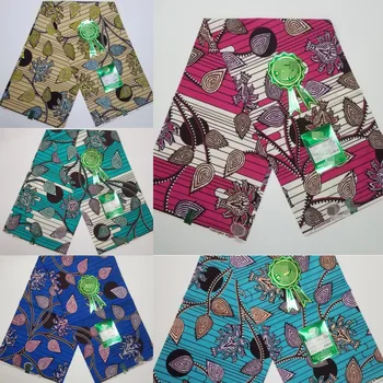 Senas Labai Populiarus Garantuota Tikra Afrikos Nekilnojamojo Vaškas Audinys 100% Medvilnės Tissu Pagne Ankara Vaškas Nigerijoje Moterys Stiliaus Dizainas