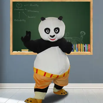 Kinijos Panda Bear Talismanas Kostiumas Cosplay Kostiumai Šalis Žaidimas Suknelė Komplektus Cosplay Rekvizitai Helovinas Kalėdinis vakarėlis