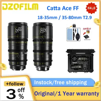 DZOFilm Catta Ace FP 18-35mm / 35-80mm T2.9 Cine 2 - Zoom Objektyvas Pluoštas (PL/EF, Juoda) viso kadro priartinimo objektyvais