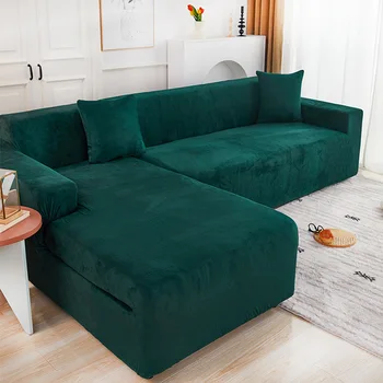 2021 naujas žiemos pliušinis sofa dangtelis modernus paprasta karieta longue viskas įskaičiuota sofos padengti elastinga universali tirštėti užvalkalai