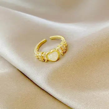 Stilingas Pirštų Žiedas Vario Moterų Žiedas Reguliuojamas Dovana Bling Kalnų Krištolas Moterų Žiedas