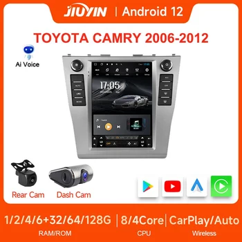 JIUYIN 2 Din 9.7 Colių Android 12.0 Automobilio Stereo Radijo Centrinio Multimedijos Grotuvas GPS Carplay Autoradio TOYOTA CAMRY 2006-2012