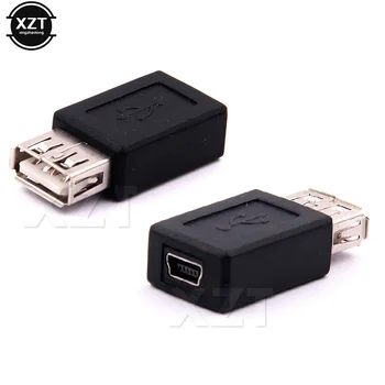 Naujas Black USB 2.0, A Tipo moterį, Micro USB B Moterų Adapterio Kištuką Konverteris Usb 2.0, Mikro Usb Jungtis