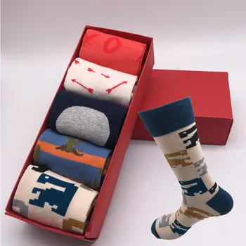 Laimingas Kojinės Mados Europa ir Jungtinės amerikos valstijos versija, vyrai ir moterys, poros kojinių asmeninį spalvinga kojinės jokių dovanų b