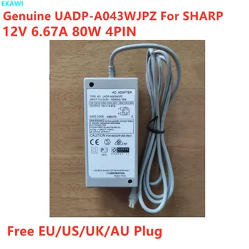 Originali UADP-A043WJPZ 12V 6.67 A 80W 4PIN AC Adapteris 