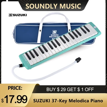 SUZUKI MX-37D 37-Raktas Melodion Melodica Fortepijono Muzikos Instrumentas su Krepšys IRIN 37 / 32 Klavišus Melodica Dovana Vaikams