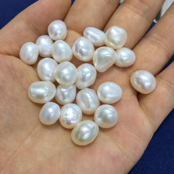 AAGrade100%Natūralių Gėlavandenių Perlų Karoliukais Dvipusis Šviesa Laisvas Karoliukai Papuošalai Priėmimo 