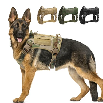 Taktinis Šuo Panaudoti Karinę K9 Paslaugų Šunų Drabužius Vest Diržai Dideli Šunys Priedai Taktinis Paslaugų Šunį Vest Didesniems Šunims