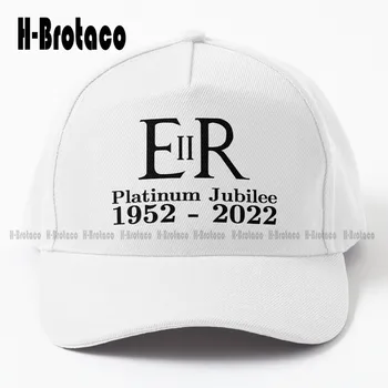 E Ii R Elizabeth Regina Jubilee Platinum Karūna Logotipas Datas Į Juodą Beisbolo Kepuraitę Dviračių Bžūp Hip-Hop Trucker Skrybėlės, Skrybėlės Nuo Saulės