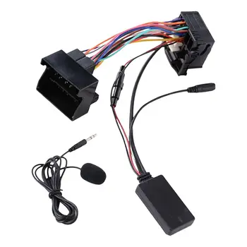 Automobilių AUX Audio Kabelis Adapteris su Mikrofonu Plug and Play 