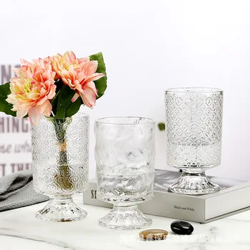 Šiaurės Minimalistiniai Stiklo Vaza Kūrybos Namų Dekoro Vaza, Stiklo Ins Stiliaus Hydroponic Gėlių Butelis Stilingas Gražus Stiklo Vazos
