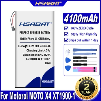 HSABAT HX40 4100mAh Baterija Motorol MOTO X4 XT1900-1 XT1900-2 XT1900-3 XT1900-4 XT1900-5 XT1900-6 -7 Baterijos