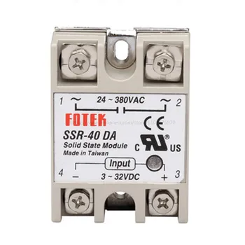 Solid State Relay) DC į AC SSR 40DA 24V-380V 40A SSR-40DA Solid State Relay