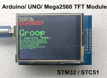 Mega2560 UNO 2.8 colių TFT LCD Spalvotas Jutiklinis Ekranas su Adapteriu Valdybos HX8347D ILI9341 Valdytojas 8/16 bitų Lygiagrečios Sąsajos