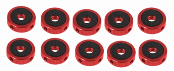 10vnt SLR fotoaparato trikojo visos galvos varžtas universalus 1/4 colių Raudona riešutai su gumos padas greitai spaudai surinkimo plokštės priedai